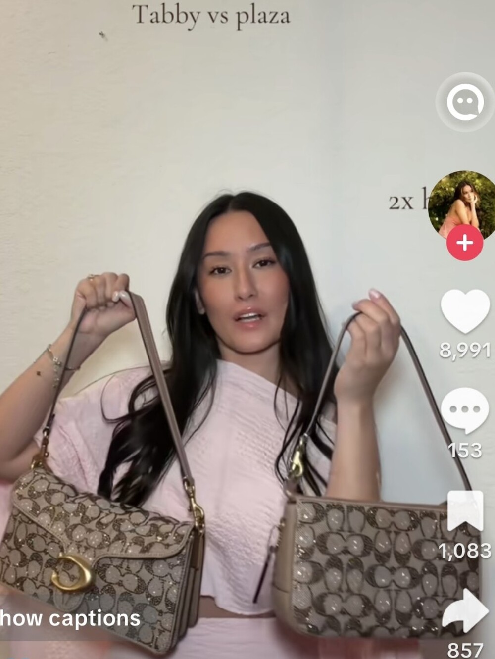 Coach Crystal Plaza Signature Bag
